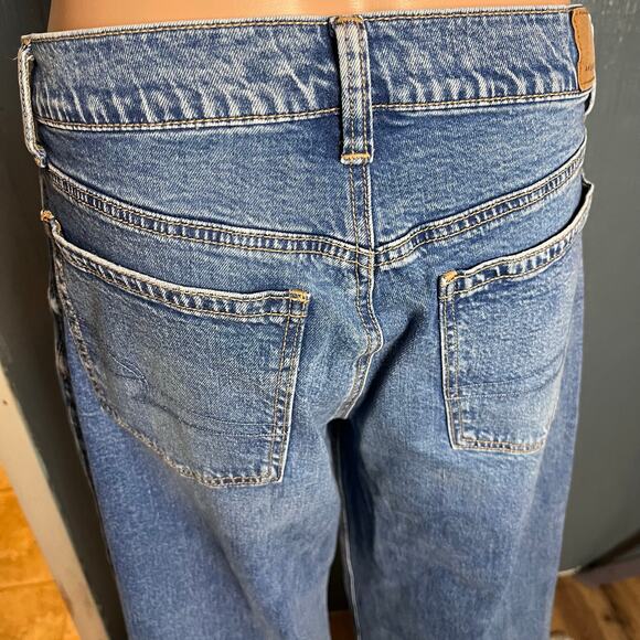 American Eagle Strigid Ultra Wide Leg Jeans 4 Baggy Western - Picture 5 of 7